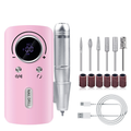 Professional Electric Nail Drill, 45000RPM Rechargeable Nail Grinder Polisher - Silk Rolla
