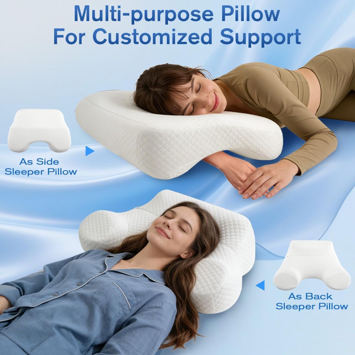 Memory Foam Arm Pillow for Side Sleepers