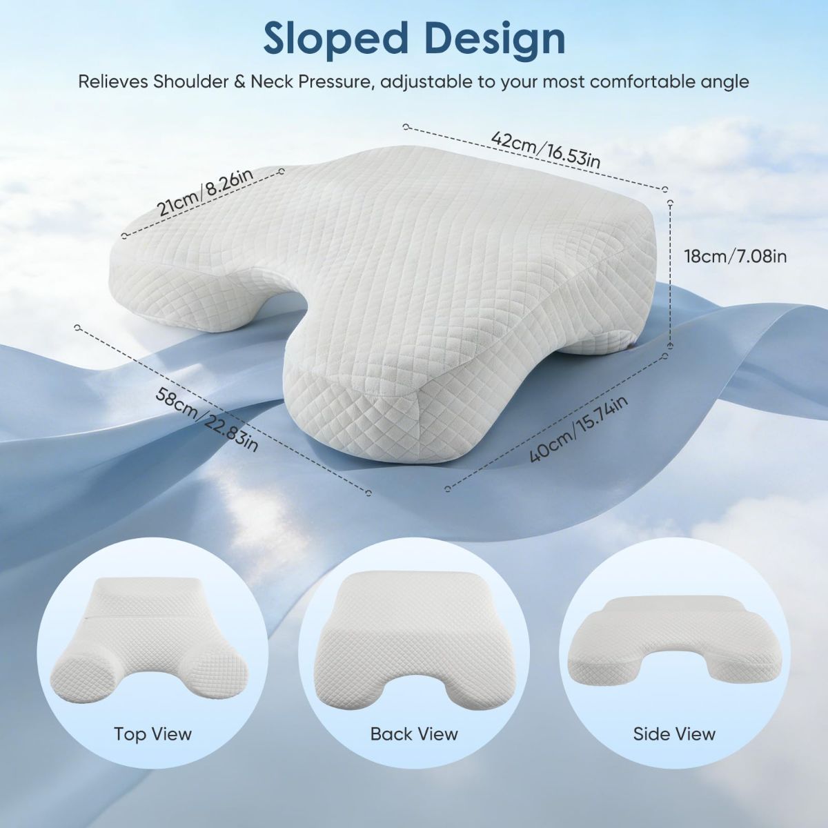 Memory Foam Arm Pillow for Side Sleepers