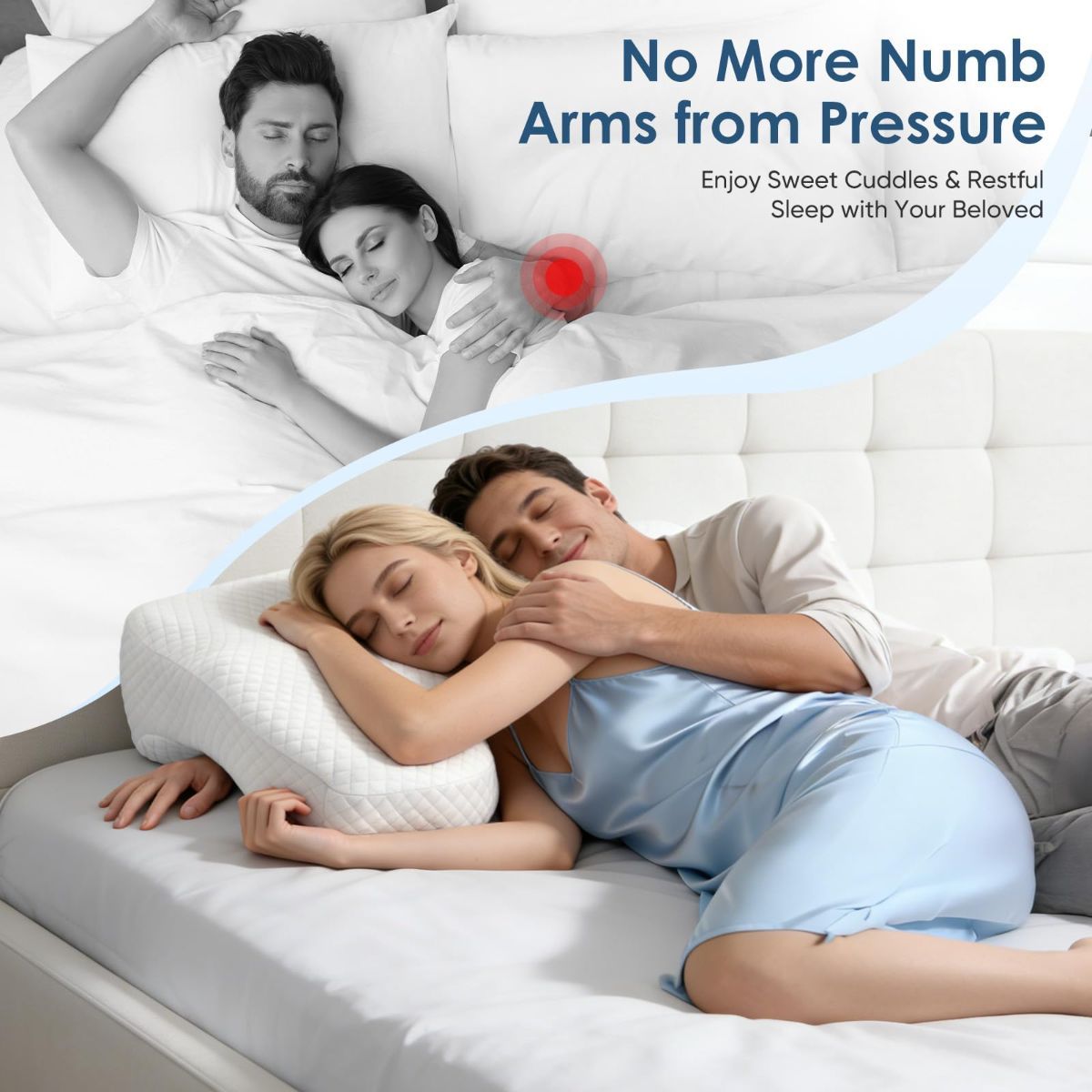 Memory Foam Arm Pillow for Side Sleepers