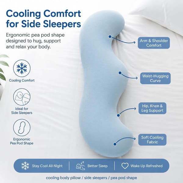 Body Pillow for Side Sleepers - Silk Rolla