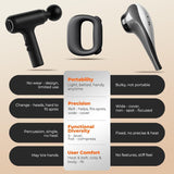 Portable Heated Fascia Ring Massager with 5-Speed Vibration