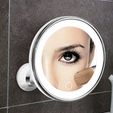 10X Magnifying Suction Cup LED Makeup Mirror