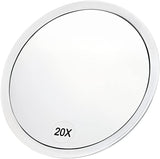 20x Magnifying Mirror with Suction Cups