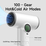 SILK ROLLA Professional Cordless Hair Dryer with LED Display
