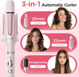 SILK ROLLA 3-in-1 Automatic Curler & Straightening Brush