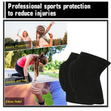 Brace Pads Elbow Protector, 1 Pair Arm Brace Support Fitness Arm Knee Protector, Breathable Anti-Collision Sponge Elbow Protection Pads for Basketball Football Tandem Elbow Pads Volleyball Black