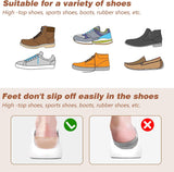 Heel Lifts, Gel Shoe Lifts for Uneven Legs 0.47 Inch Heel Lifts for Leg Length Discrepancy Soft Height Increase Insoles Shoe Lifts for Women Men, Comfort Half Foot Pads for Heel Pain