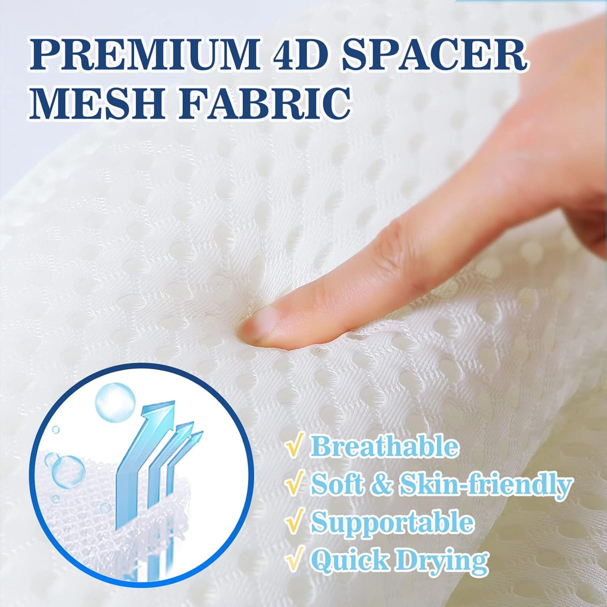 Bath Pillow for Neck & Back Support