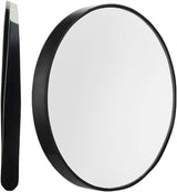 10X Magnifying Mirror and Eyebrow Tweezers Kit for Travel