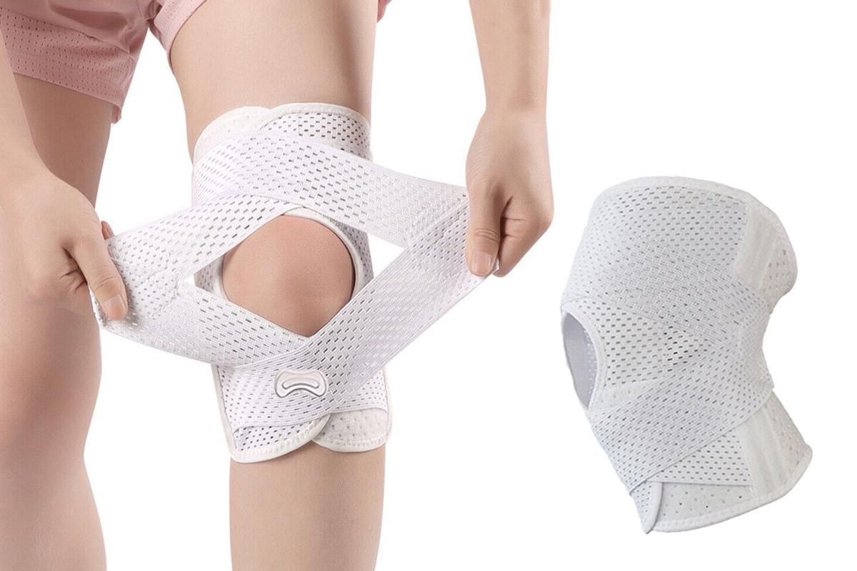Knee Brace with Side Stabilisers and Compression Support