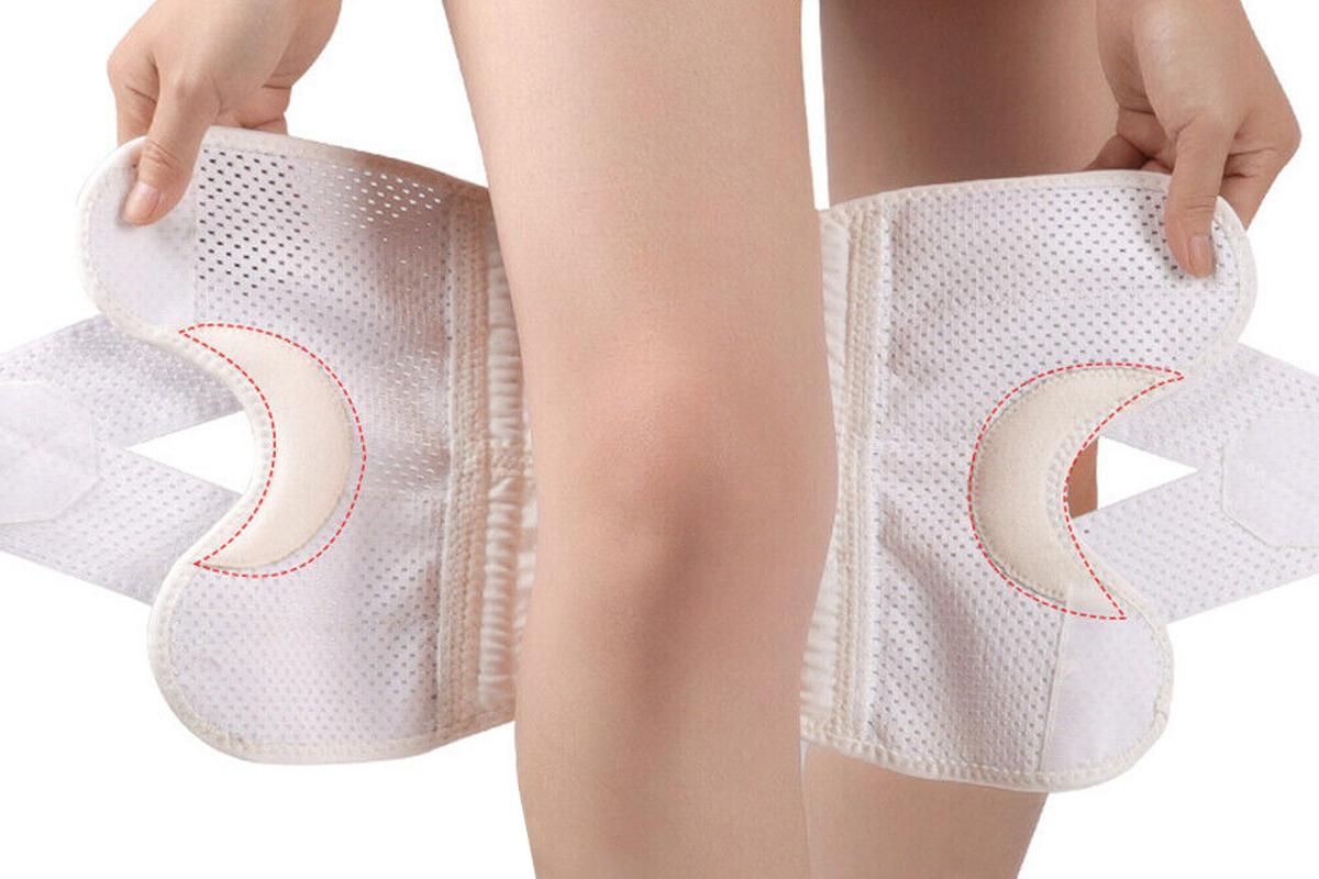 Knee Brace with Side Stabilisers and Compression Support