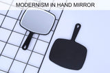 Extra Large Black Handheld Mirror with Handle