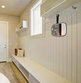 Extra Large Black Handheld Mirror with Handle