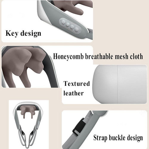 Neck & Shoulder Massager with Heat - 5D Deep Kneading Electric Pain Relief Device