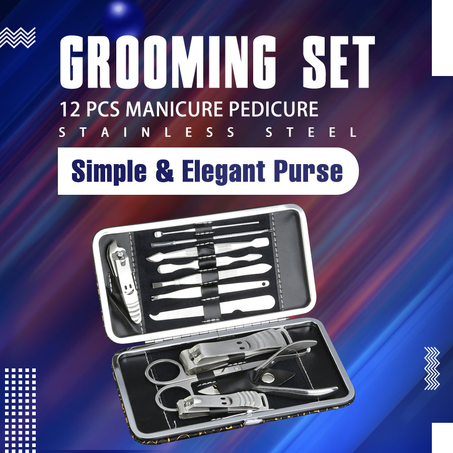 Professional 12-Piece Manicure and Pedicure Set
