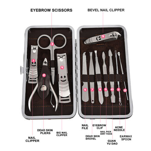 Professional 12-Piece Manicure and Pedicure Set