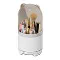 360° Rotating Makeup Brush Holder - Transparent Dust-Proof Cosmetic Storage Box - Silk Rolla
