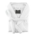 Egyptian Cotton Terry Toweling Bathrobe - Silk Rolla