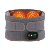 Heated Lumbar Massage Belt - Adjustable Back Wrap for Lower Back Pain Relief & Muscle Support