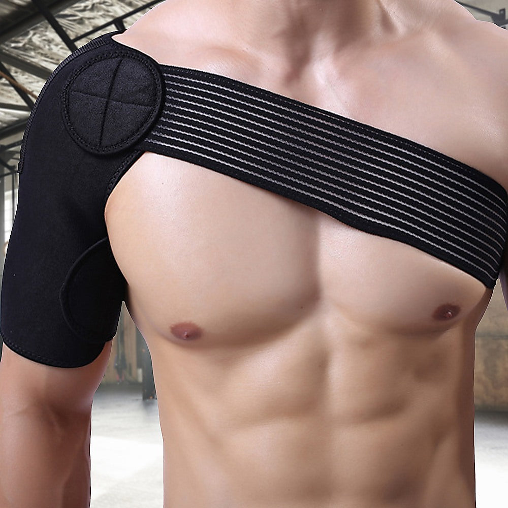 Adjustable Shoulder Support Brace with Compression Wrap