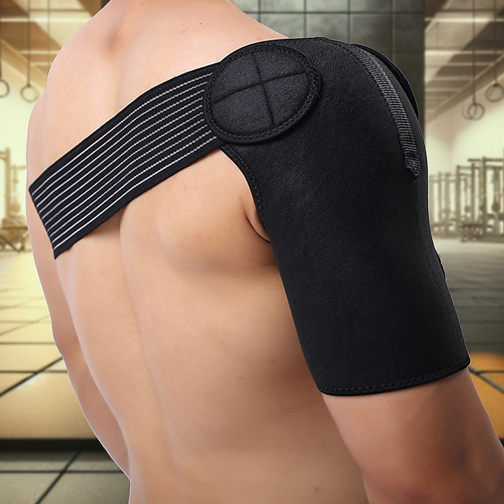 Adjustable Shoulder Support Brace with Compression Wrap