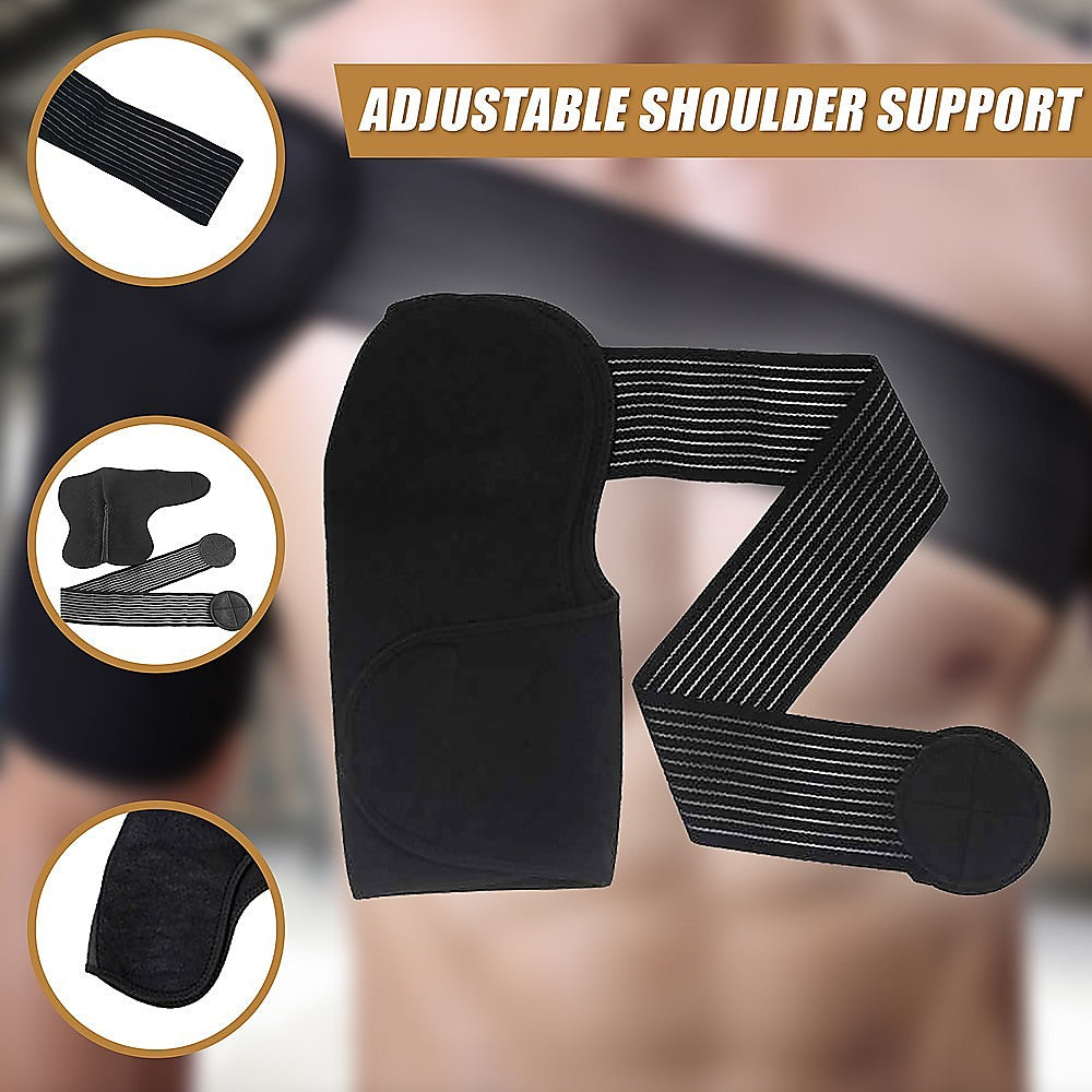 Adjustable Shoulder Support Brace with Compression Wrap