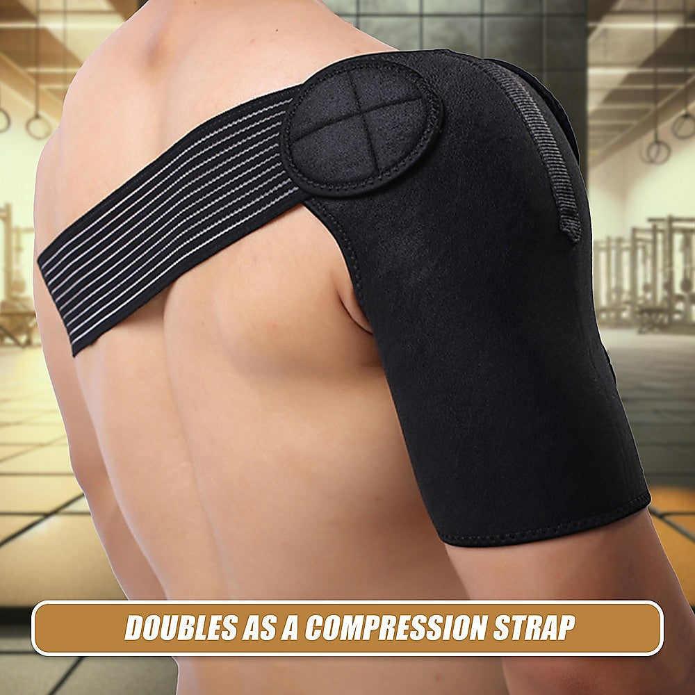 Adjustable Shoulder Support Brace with Compression Wrap