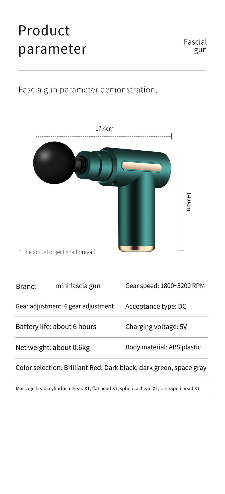 Compact Deep Tissue Massage Gun
