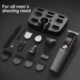 Rechargeable Waterproof Hair Clipper & Grooming Kit