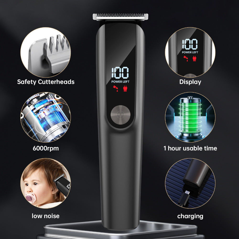 Rechargeable Waterproof Hair Clipper & Grooming Kit