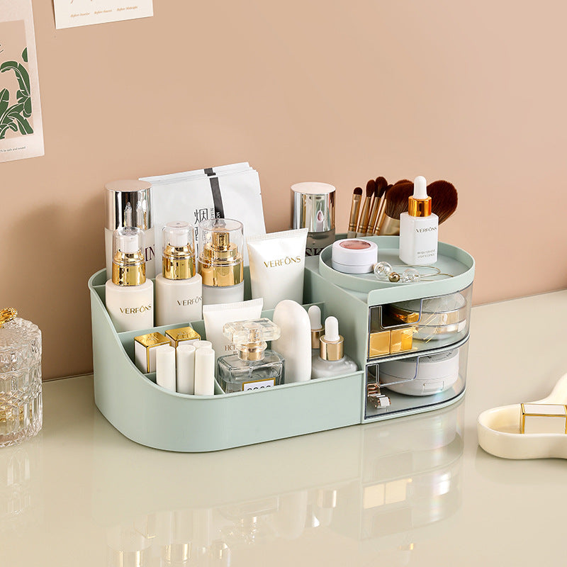 Cosmetics Storage Box - Multi-Compartment Makeup Organiser