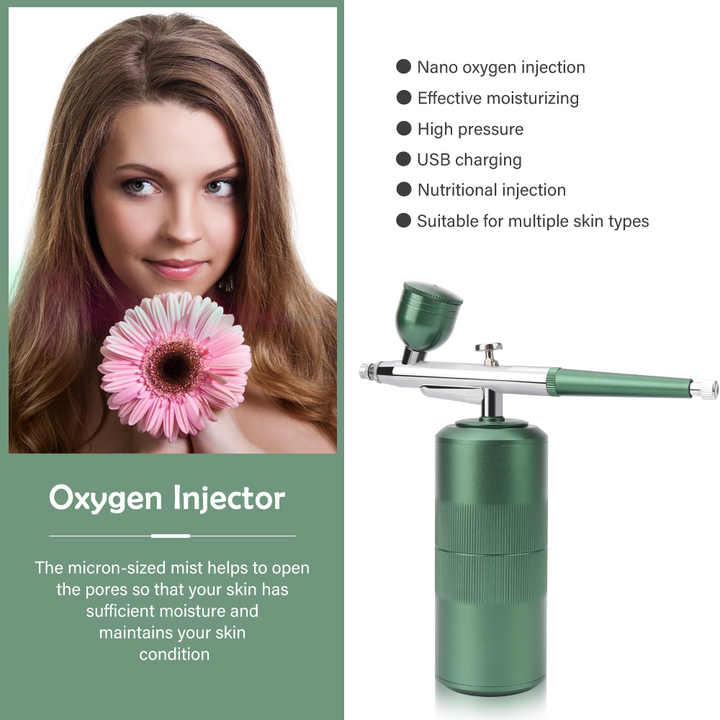 Portable Nano Spray Facial Mister - Oxygen Infusion Skincare Mist Sprayer