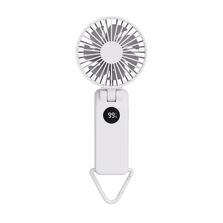 Portable Handheld Fan with 2000mAh Battery | 3-in-1 Desk, Handheld & Hanging Design - Silk Rolla