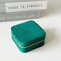 2-Piece Portable Travel Jewellery Box with Mirror - Silk Rolla