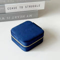2-Piece Portable Travel Jewellery Box with Mirror - Silk Rolla
