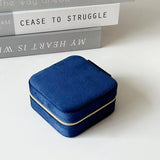 2-Piece Portable Travel Jewellery Box with Mirror