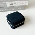 2-Piece Portable Travel Jewellery Box with Mirror - Silk Rolla
