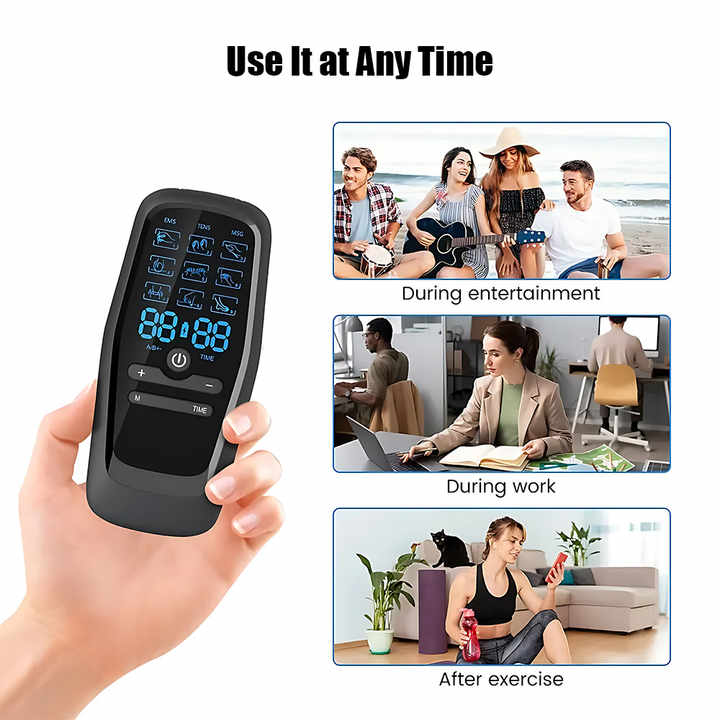 Dual EMS and TENS Massage Device