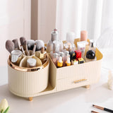 Rotating Makeup Organiser Box - Multi-Compartment Cosmetic Storage