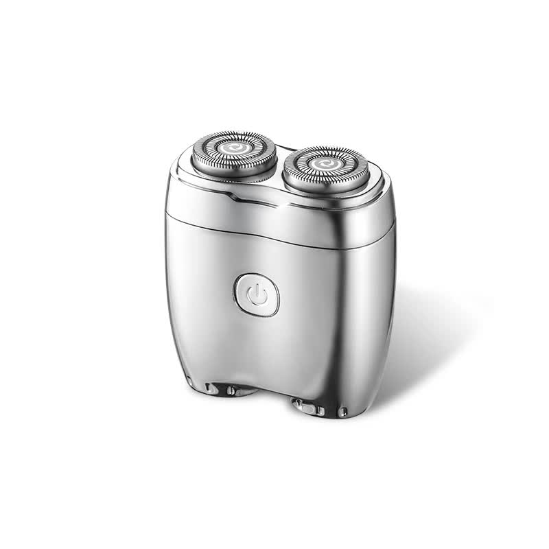 Portable Dual-Head Electric Shaver - Compact Rechargeable Razor for Men