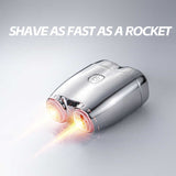 Portable Dual-Head Electric Shaver - Compact Rechargeable Razor for Men