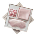 Luxury Satin Sleep Set – Pillowcase, Eye Mask & Scrunchies 4-Piece Set - Silk Rolla