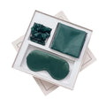 Luxury Satin Sleep Set – Pillowcase, Eye Mask & Scrunchies 4-Piece Set - Silk Rolla