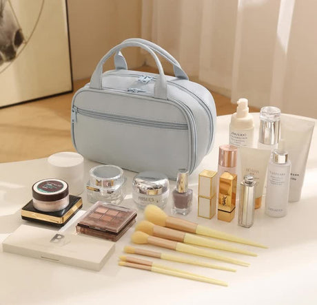 Premium Portable Makeup Bag | Waterproof Travel Cosmetic Organiser - Silk Rolla