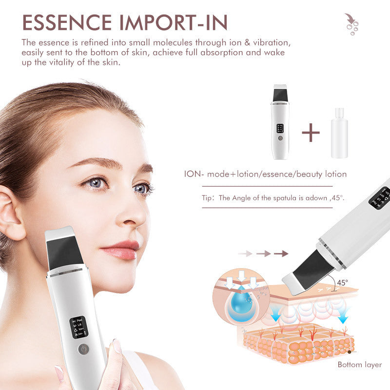 Ultrasonic Skin Scrubber - Deep Pore Cleansing Facial Exfoliator
