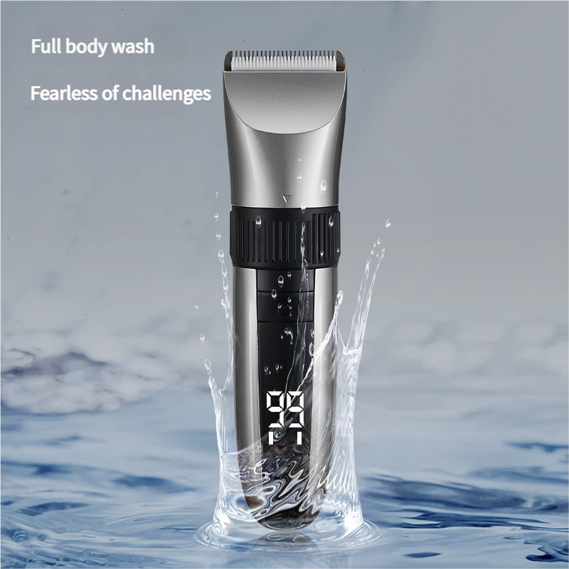 Cordless Electric Hair Clipper with LED Display
