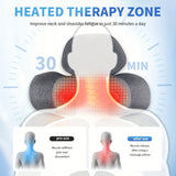 Electric Cervical Neck Massage Pillow with Memory Foam Support
