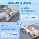 Butterfly Contour Memory Foam Neck Pillow for Side & Back Sleepers