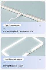 Car Sun Visor Makeup Mirror with LED Light